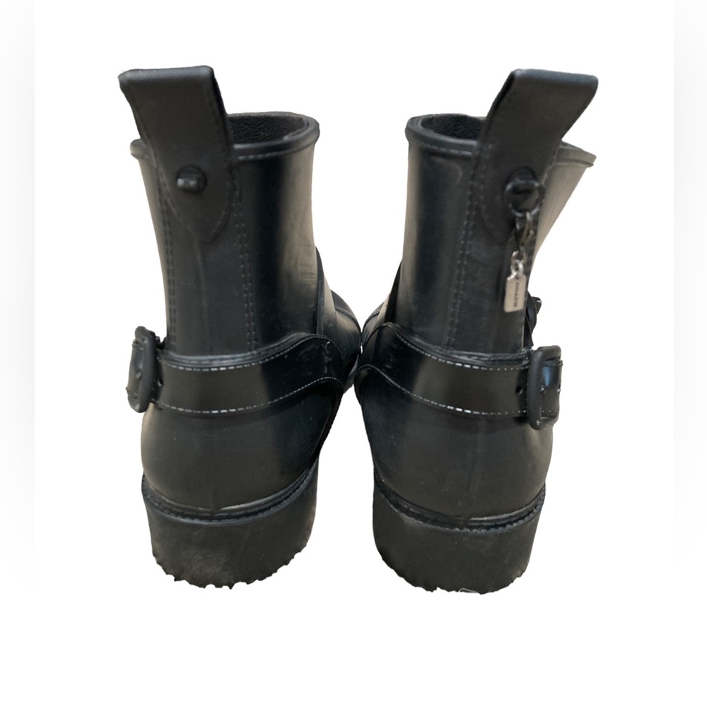 Coach Moto Waterproof Rain Ankle Boot. Women’s size 7. Black. - Picture 4 of 7
